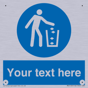Custom Litter Sign